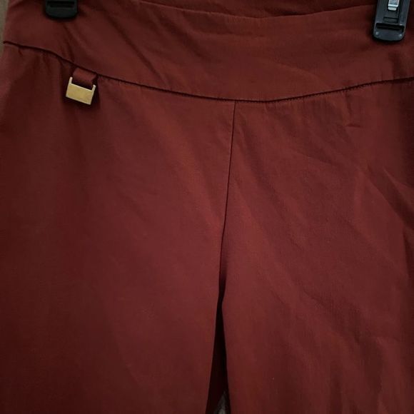 New‎ Directions Women's Pull on Pants Flat Front Burnt Orange Size 8 - Picture 3 of 4